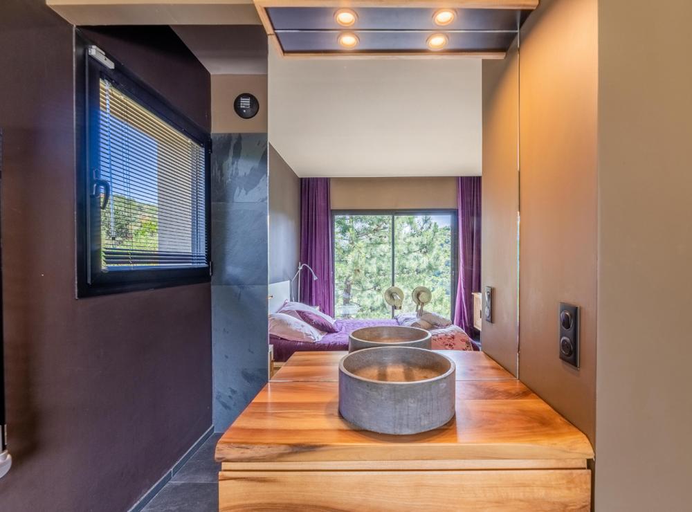 Salle d'eau chambre 2 - Villa Nature - Location de villa à Sari-Solenzara, Corse