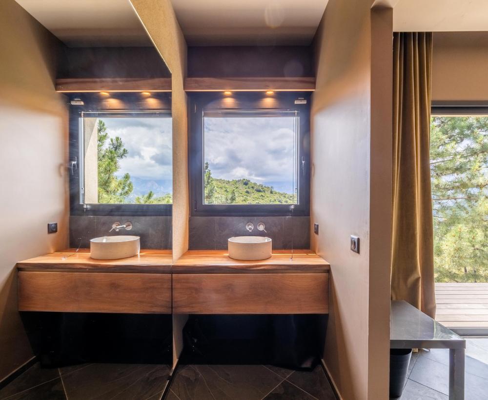 Salle d'eau chambre 3 - Villa Nature - Location de villa à Sari-Solenzara, Corse